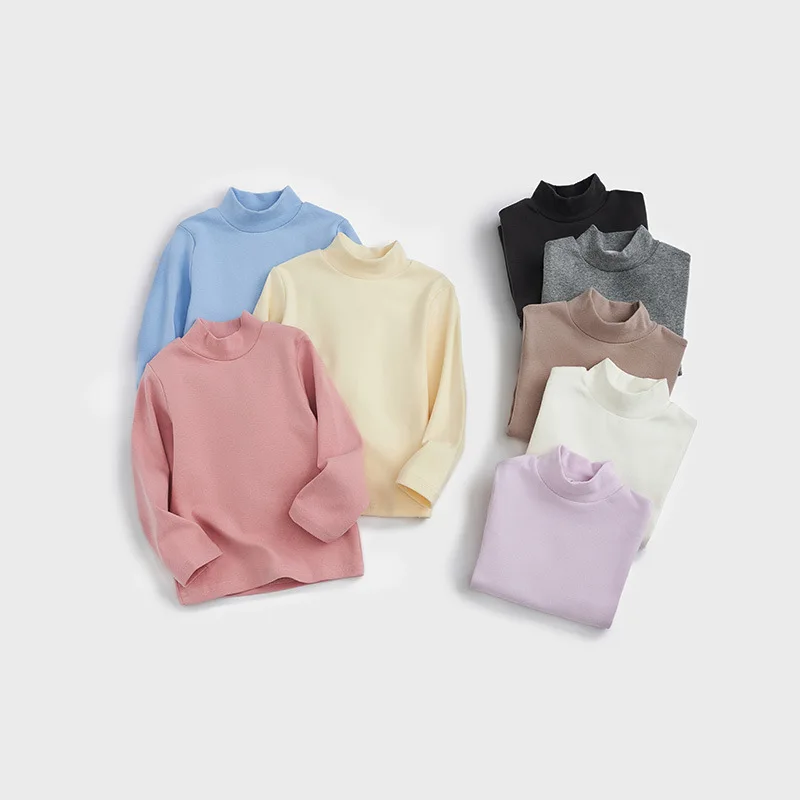 Ins Autumn Winter Toddler Girls Undershirts Cotton Solid Turtleneck Baby Girl Homewear Tops Long Sleeve Soft Kids Girl Pullovers
Ins Autumn Winter Toddler Girls Undershirts Cotton Solid Turtleneck Baby Girl Homewear Tops Long Sleeve Soft Kids Girl Pullovers