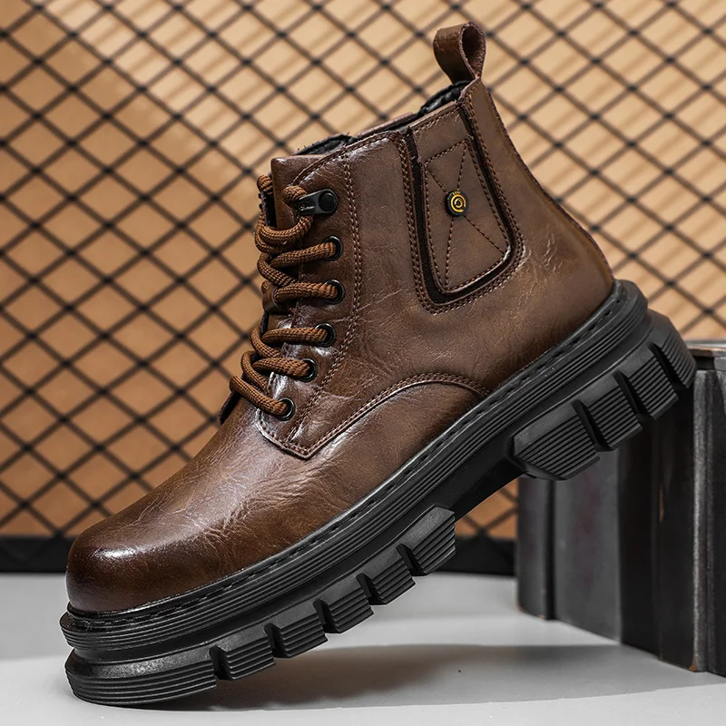 Мужская стильная обувь ручной работы, высокие кроссовки на шнуровке, зимние мужские ботинки «Челси», новые замшевые базовые ботинки, кожаные ботинки в британском стиле
Мужская стильная обувь ручной работы, высокие кроссовки на шнуровке, зимние мужские ботинки «Челси», новые замшевые базовые ботинки, кожаные ботинки в британском стиле