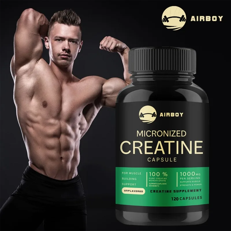 Creatine Monohydrate Capsules for Enhance Muscle Mass Strength & Performance Improvement Workout Recovery Mass Gainer
Creatine Monohydrate Capsules for Enhance Muscle Mass Strength & Performance Improvement Workout Recovery Mass Gainer