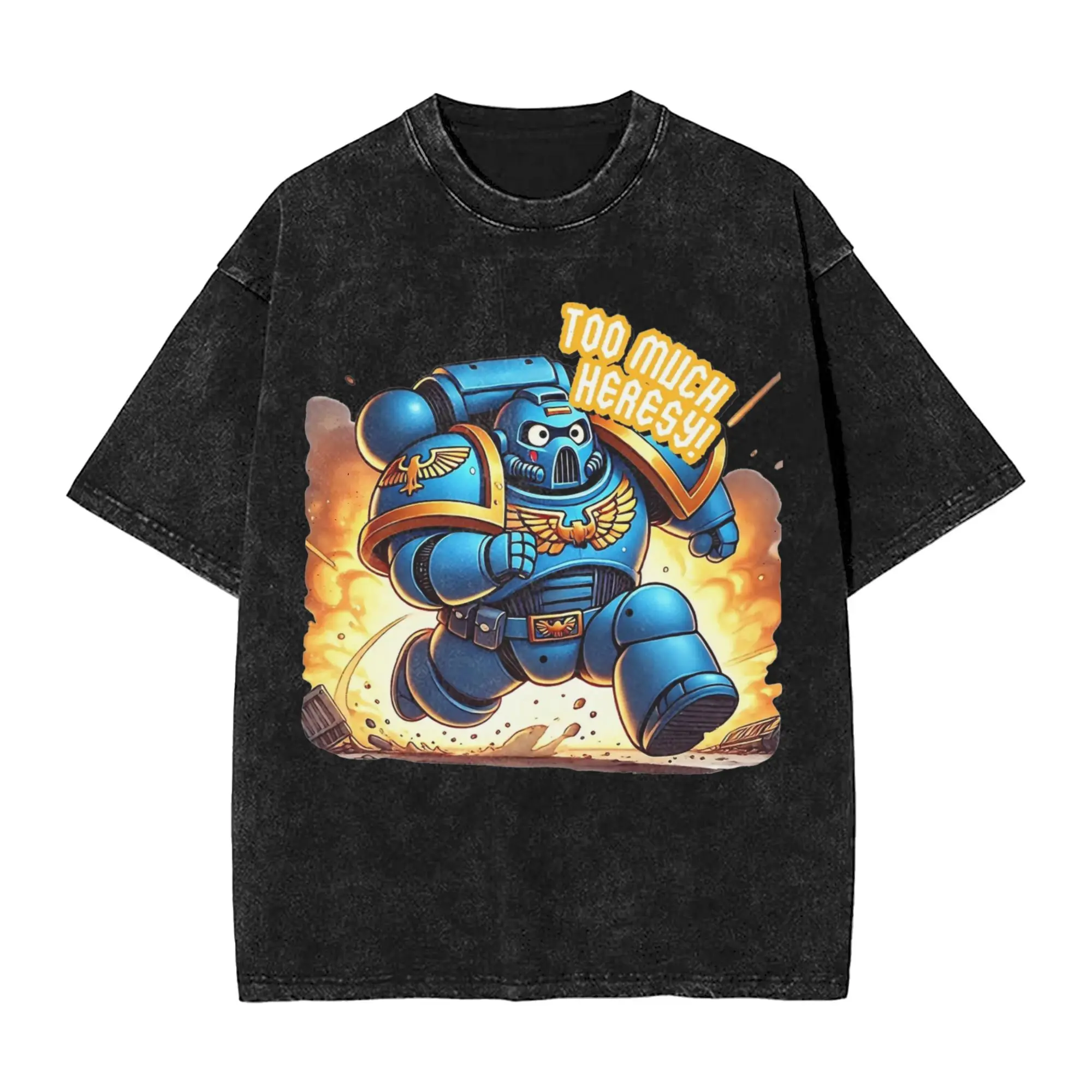 Space Solider Meme T Shirts Hip Hop Washed Short Sleeve Oversize T-Shirt W-Warhammered 40k Novelty for Men Women Streetwear
Space Solider Meme T Shirts Hip Hop Washed Short Sleeve Oversize T-Shirt W-Warhammered 40k Novelty for Men Women Streetwear