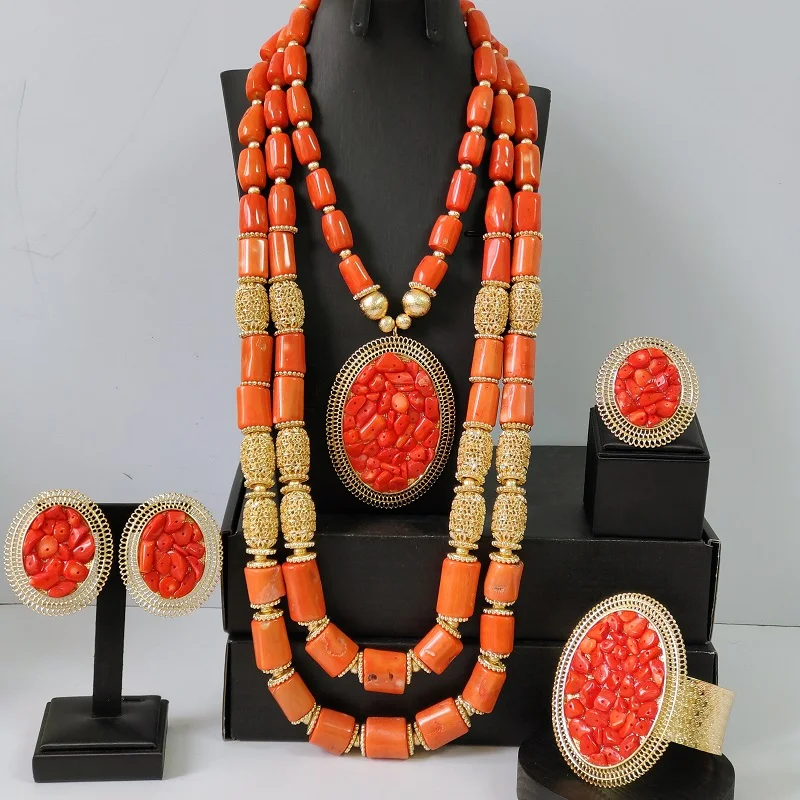 African Wedding Jewelry Orange Nigerian Coral Beads Real
African Wedding Jewelry Orange Nigerian Coral Beads Real