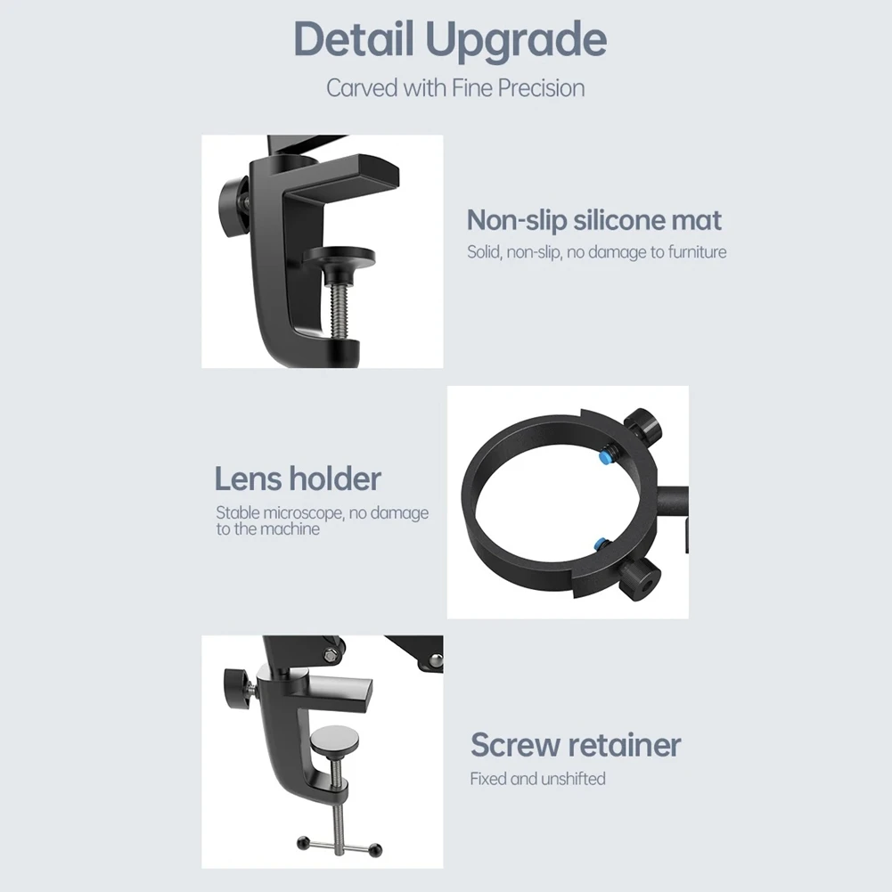 A43M TZ1(35MM) Microscope Arm Stand Adjustable Metal Bracket Microscope Mount for DM4 DM7 DM9 DM9H LP043 LP050 LP070 LP101
A43M TZ1(35MM) Microscope Arm Stand Adjustable Metal Bracket Microscope Mount for DM4 DM7 DM9 DM9H LP043 LP050 LP070 LP101