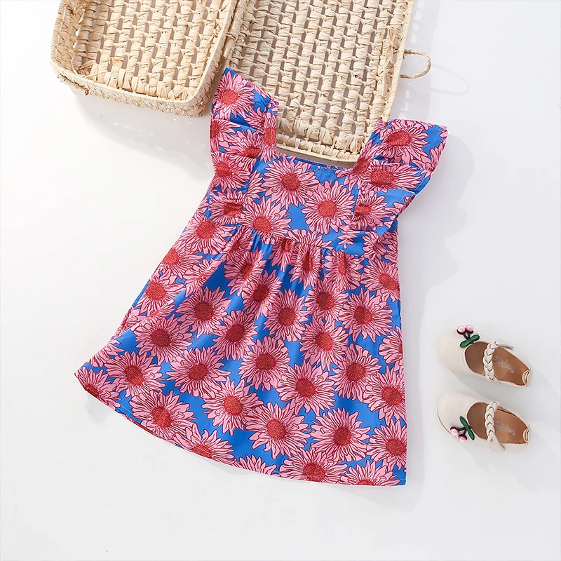 Malwee children's summer dress new fashionable cartoon chrysanthemum print girl round neck short sleeved cute dress
Malwee children's summer dress new fashionable cartoon chrysanthemum print girl round neck short sleeved cute dress