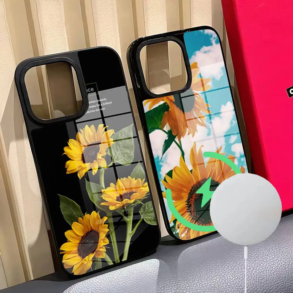 Sunflower Phone Case Phone Case For Iphone 16 15 14 12 11 13 Pro Max Mini Puls Magnetic Glass Cover 
Sunflower Phone Case Phone Case For Iphone 16 15 14 12 11 13 Pro Max Mini Puls Magnetic Glass Cover