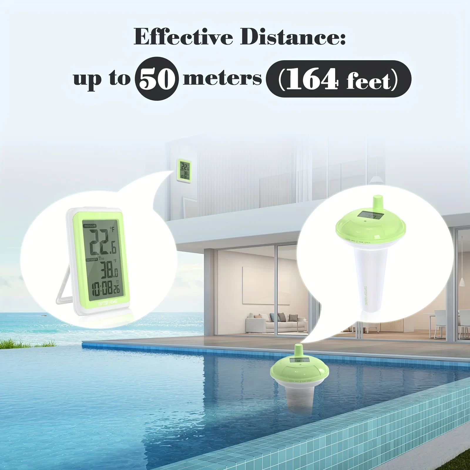 Термометр для бассейна, определение температуры воды + дисплей времени, термометр для фонтана, просмотр температуры воды в бассейне и пруду
Термометр для бассейна, определение температуры воды + дисплей времени, термометр для фонтана, просмотр температуры воды в бассейне и пруду
