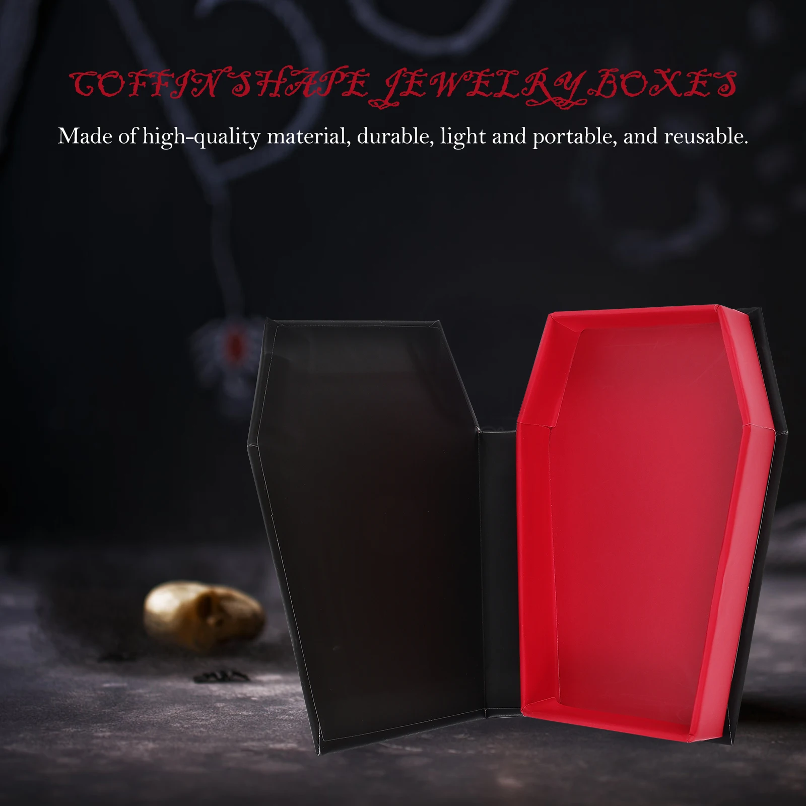 2Pcs Halloween y Storage Boxes Coffin Shaped Jewelry Storage Boxes Jewelry Cases Gift Wrapping Containers Reusable Durable
2Pcs Halloween y Storage Boxes Coffin Shaped Jewelry Storage Boxes Jewelry Cases Gift Wrapping Containers Reusable Durable