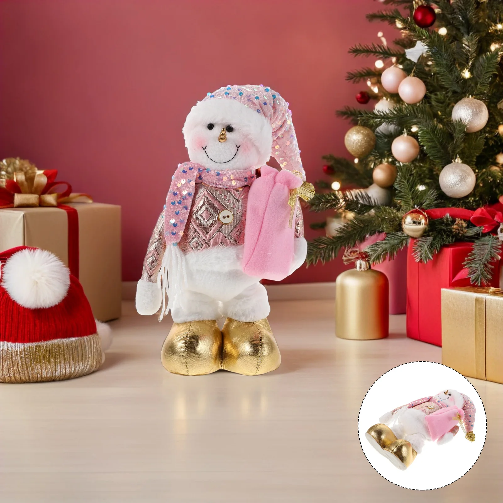 Christmas Decoration Pink Adjustable Holiday Desktop Ornament Home Party Supplies With Lights Music Soft Fabric Festive
Christmas Decoration Pink Adjustable Holiday Desktop Ornament Home Party Supplies With Lights Music Soft Fabric Festive