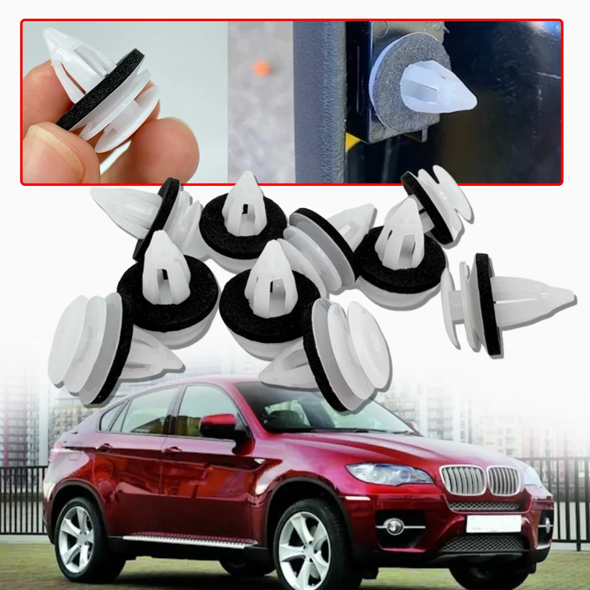 Car Rear Right Door Card Panel Fascia Lining Clips Inner Trim Replace for BMW X6 E71 E72 2008-2014 Fastener Spare Parts Repair
Car Rear Right Door Card Panel Fascia Lining Clips Inner Trim Replace for BMW X6 E71 E72 2008-2014 Fastener Spare Parts Repair