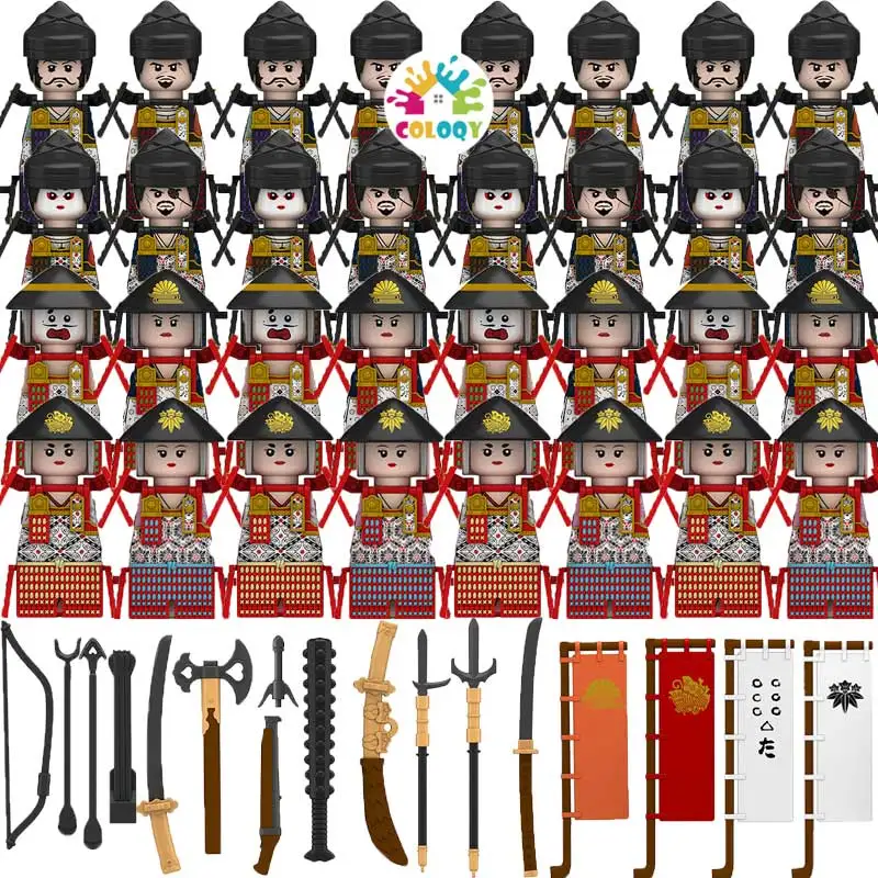 MOC Средневековый японский самурай Ронин Броня Строительные блоки Солдаты Мини-фигурки Оружие Игрушки для детей Подарки на день рождения
MOC Средневековый японский самурай Ронин Броня Строительные блоки Солдаты Мини-фигурки Оружие Игрушки для детей Подарки на день рождения