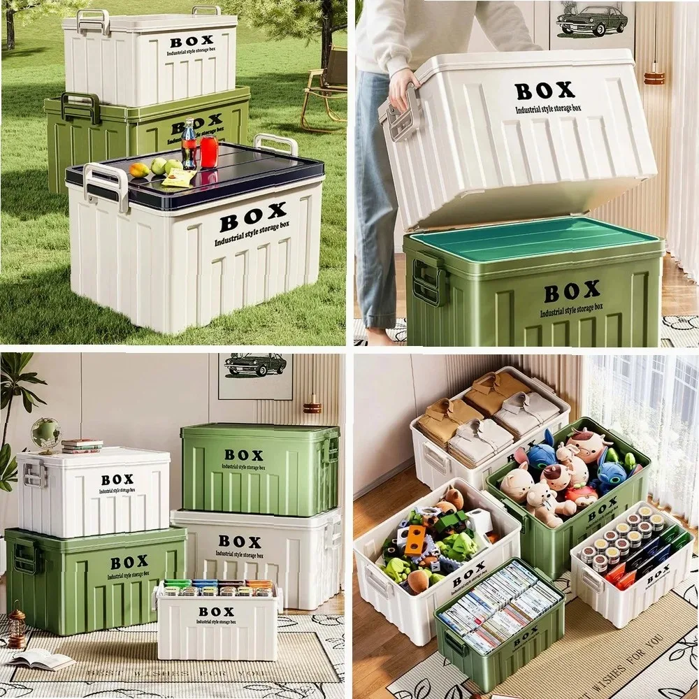 Large Capacity Stackable Lidded Storage Bin Utility Box with Handles for Clothes Snack Toy Books - Ideal for Hiking 34x25x19.5cm
Large Capacity Stackable Lidded Storage Bin Utility Box with Handles for Clothes Snack Toy Books - Ideal for Hiking 34x25x19.5cm