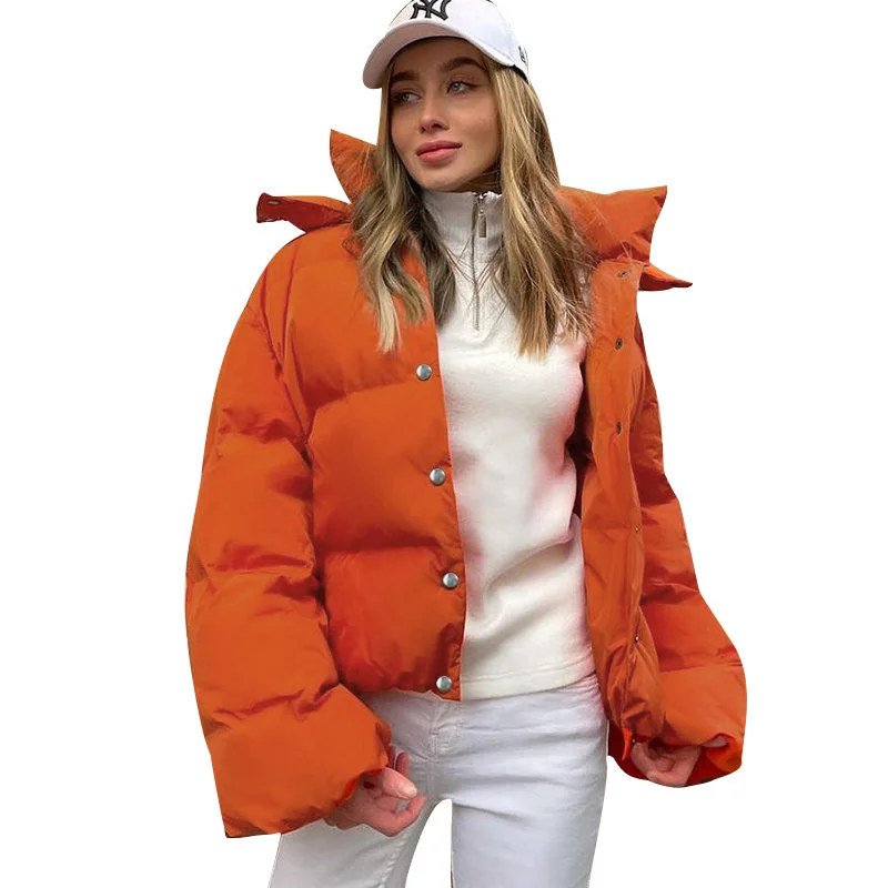 Female Winter Short Single Breasted Hooded Long-Sleeved All-Match Thick Padded Coat 2023 European Fashion Women Parkas
Female Winter Short Single Breasted Hooded Long-Sleeved All-Match Thick Padded Coat 2023 European Fashion Women Parkas