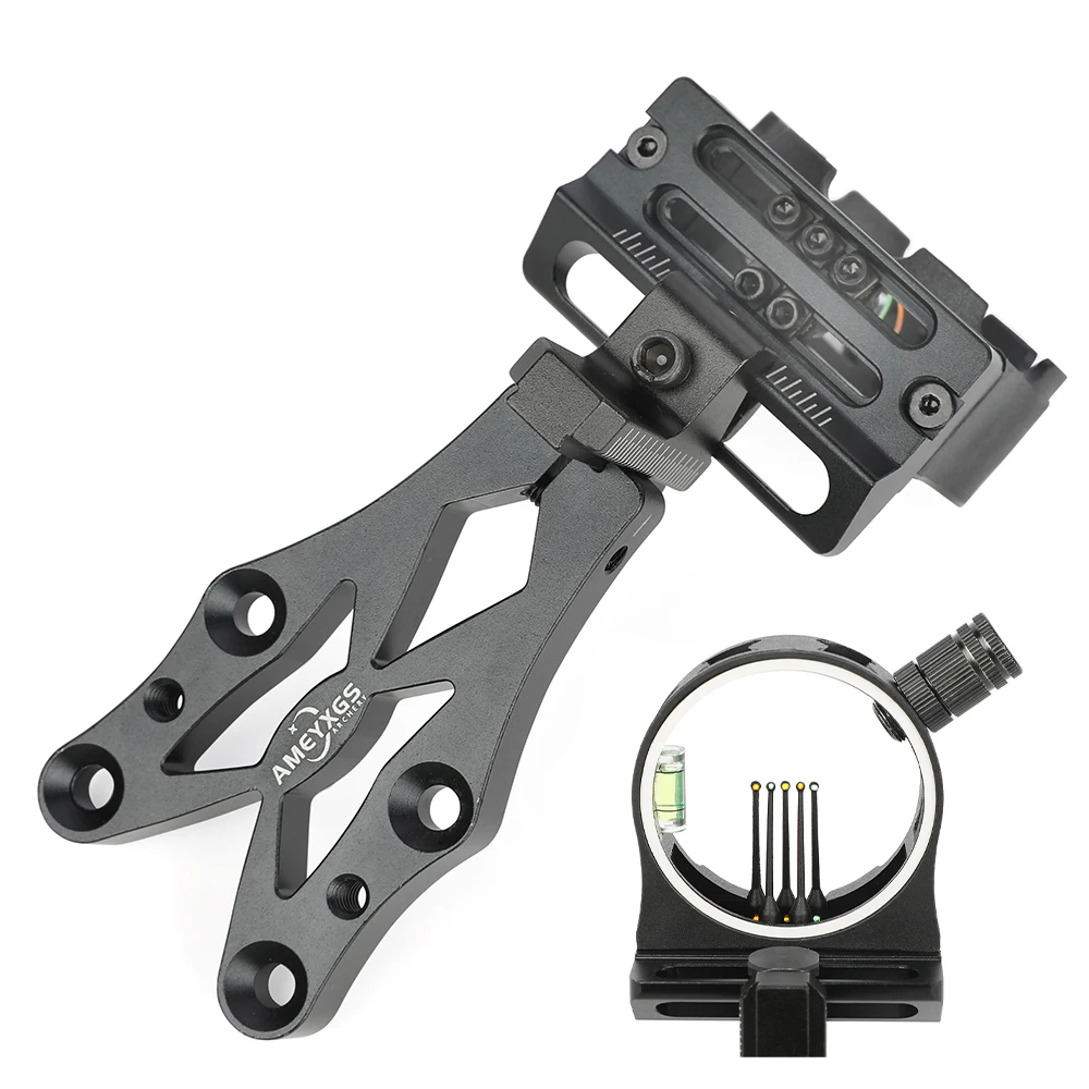 Five Pin Sight Compound Bow Sight LH/RH Sight CNC Aluminum Alloy for Archery Bow Hunting Shooting Target Competitive Aiming Tool
Five Pin Sight Compound Bow Sight LH/RH Sight CNC Aluminum Alloy for Archery Bow Hunting Shooting Target Competitive Aiming Tool