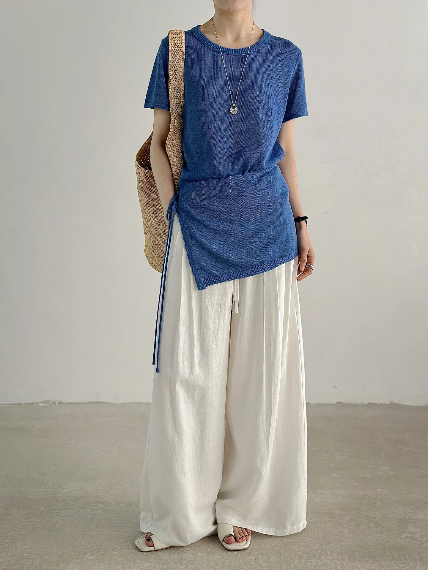 Timingzhou Spring Summer New Linen Lyocell Version Casual Pants Women's Loose Straight Leg Breathable Comfortable High Waist
Timingzhou Spring Summer New Linen Lyocell Version Casual Pants Women's Loose Straight Leg Breathable Comfortable High Waist