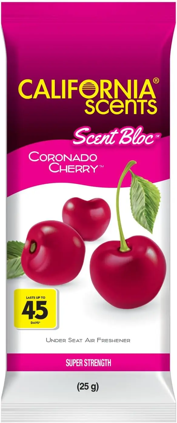 Powerful Car Air Freshener, Coronado Cherry Scent, Lasts 45 Days, Eco-Friendly
Powerful Car Air Freshener, Coronado Cherry Scent, Lasts 45 Days, Eco-Friendly