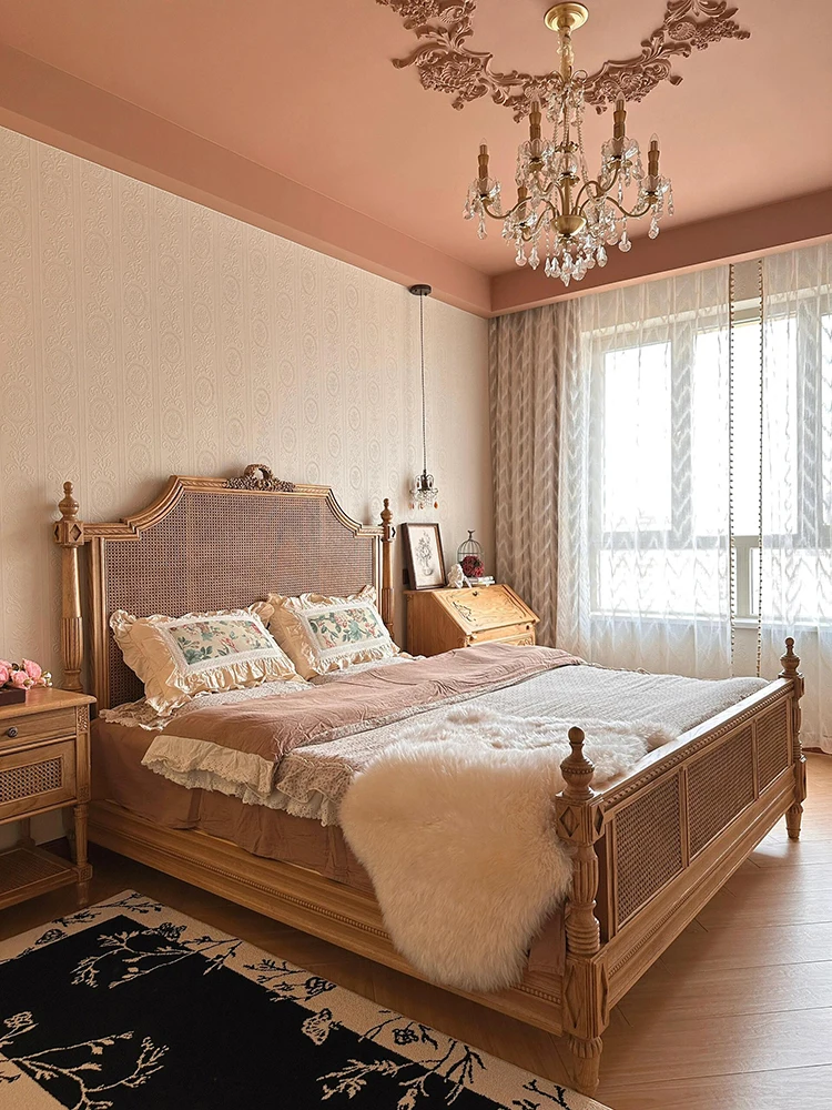 Французская ретро-кровать из ротанга B & B, гостиница из массива дерева, 1,8 метра, двойная кровать, современная кровать из ротанга
Французская ретро-кровать из ротанга B & B, гостиница из массива дерева, 1,8 метра, двойная кровать, современная кровать из ротанга