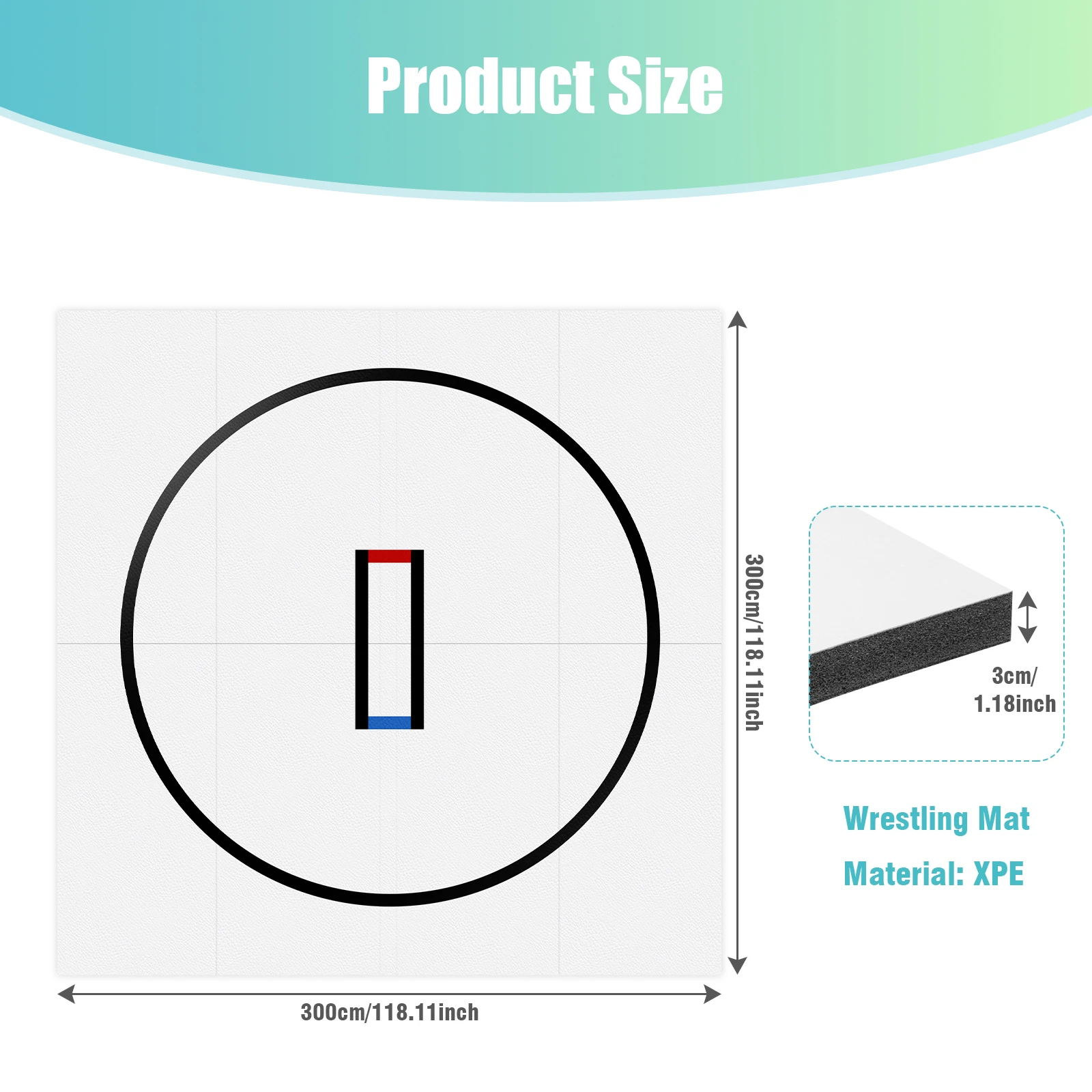 Рулонный борцовский мат 10x10 футов: портативный тренировочный мат для ММА/BJJ/Дзюдо/Гимнастики для домашнего спортзала
Рулонный борцовский мат 10x10 футов: портативный тренировочный мат для ММА/BJJ/Дзюдо/Гимнастики для домашнего спортзала