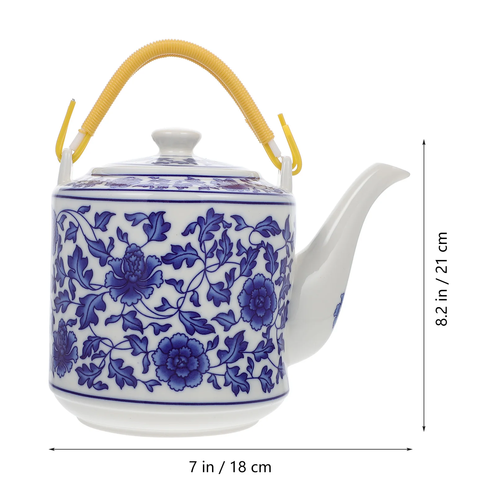 1Pcs Hand-Painted Ceramic Teapot Blue Flower Chinese Style Water Kettle Kung Fu Tea Kettle 2L Large Capacity Office Home
1Pcs Hand-Painted Ceramic Teapot Blue Flower Chinese Style Water Kettle Kung Fu Tea Kettle 2L Large Capacity Office Home