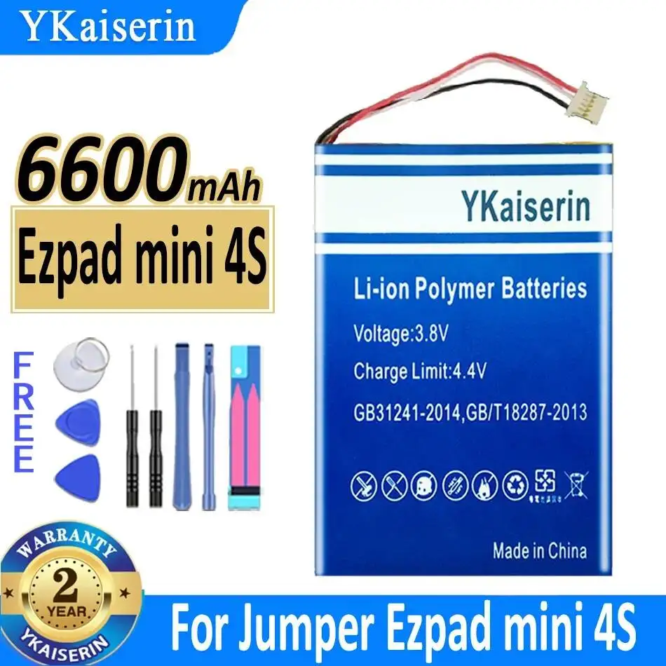 Аккумулятор 6600 мАч для ноутбука Jumper Ezpad Mini 4S, 5-контактный разъем, надежный источник питания, батарея для планшета
Аккумулятор 6600 мАч для ноутбука Jumper Ezpad Mini 4S, 5-контактный разъем, надежный источник питания, батарея для планшета
