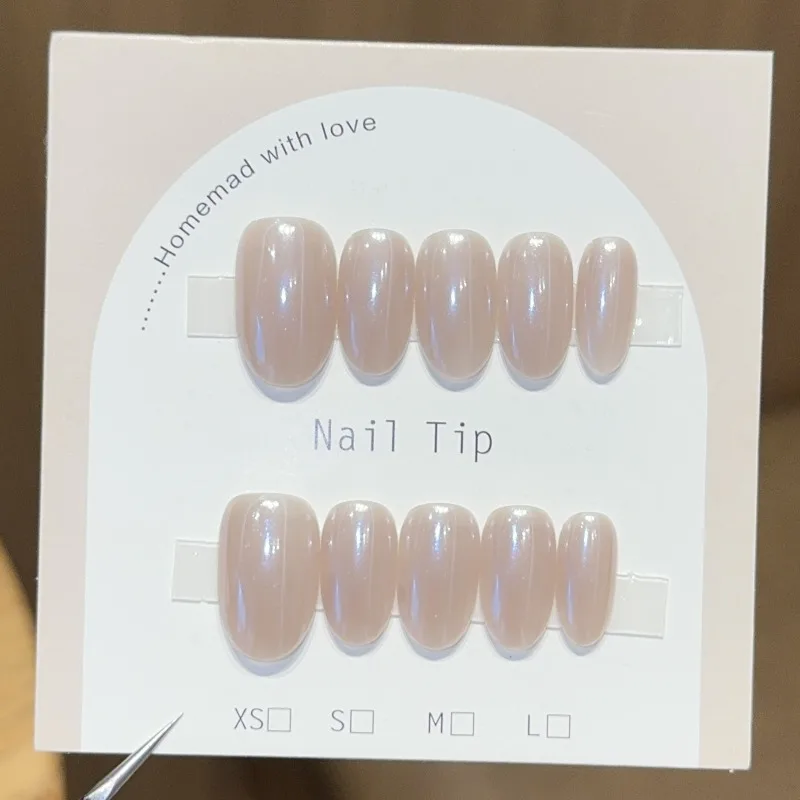 10PCS Glossy Short Oval Handmade Press on Nails Milky Nude Hailey Nail Minimalist Daily False Nails Wearable Fake Nails for Girl
10PCS Glossy Short Oval Handmade Press on Nails Milky Nude Hailey Nail Minimalist Daily False Nails Wearable Fake Nails for Girl