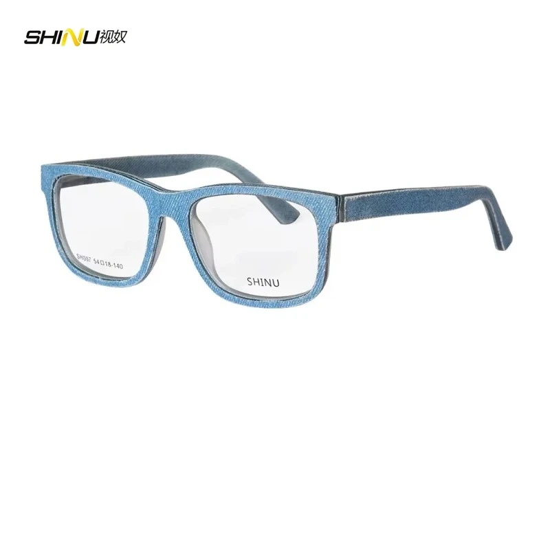 SHINU Jeans Glasses Men Progressive Mlutifocal Reading Glasses Prescription Photochromic Lenses Denim Clothes Myopia Eyewear
SHINU Jeans Glasses Men Progressive Mlutifocal Reading Glasses Prescription Photochromic Lenses Denim Clothes Myopia Eyewear
