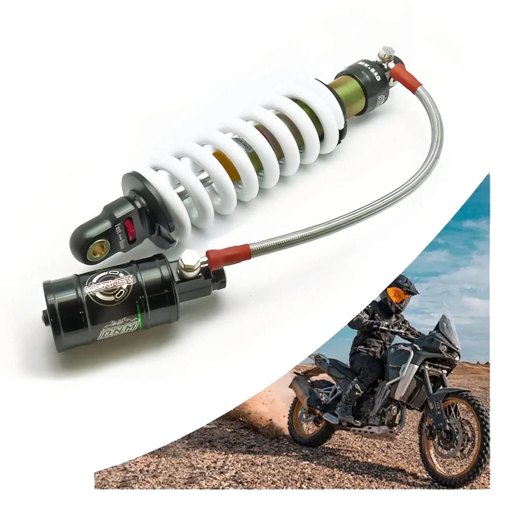Motorcycle Rear Shocks Absorber DNM MT-BAG 280mm 1000LBS Suspension For SYM Maxi Scooter 250 RSZ E-BIKE Trail Bike ATV Off-Road
Motorcycle Rear Shocks Absorber DNM MT-BAG 280mm 1000LBS Suspension For SYM Maxi Scooter 250 RSZ E-BIKE Trail Bike ATV Off-Road
