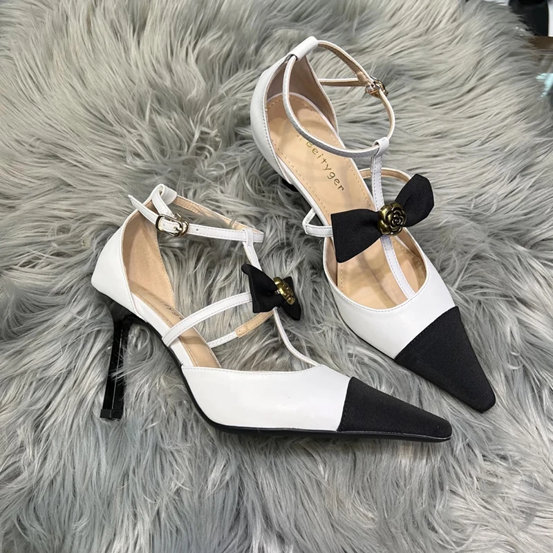 Summer Metal Flower Female Pumps Pointed Toe Bow-knot Sandals Fashion Women Shoes Buckle Strap Fine Heels Zapatos Mujer
Summer Metal Flower Female Pumps Pointed Toe Bow-knot Sandals Fashion Women Shoes Buckle Strap Fine Heels Zapatos Mujer