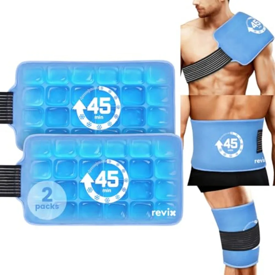 Gel Ice Packs Reusable With Elastic Strap, 45-Mutes of Long Lastg Cold Packs with Ice Grid Gel Design, Cold Therapy Ice Wrap fo
Gel Ice Packs Reusable With Elastic Strap, 45-Mutes of Long Lastg Cold Packs with Ice Grid Gel Design, Cold Therapy Ice Wrap fo