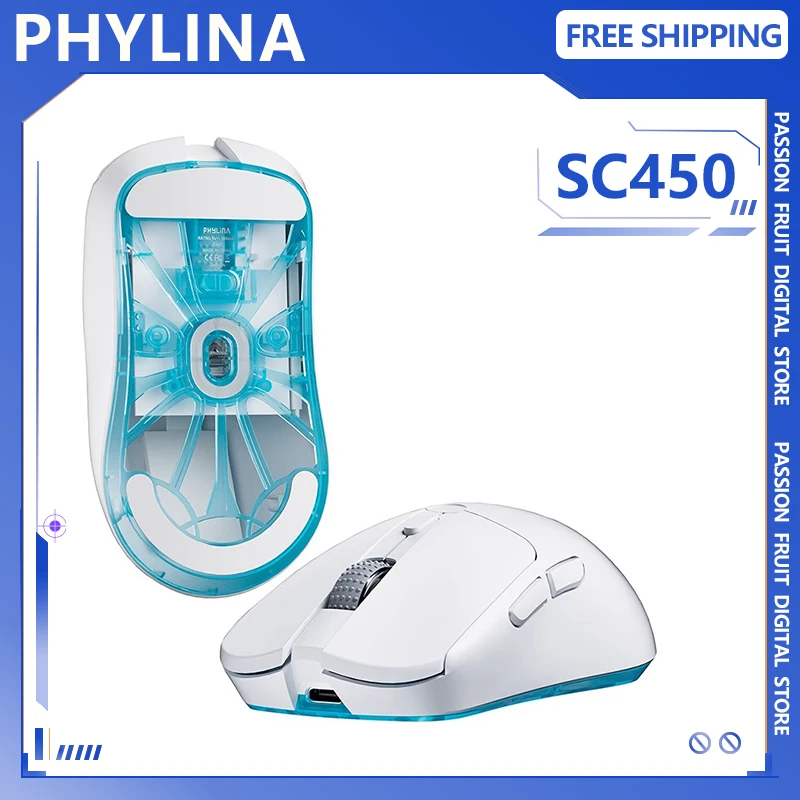 PHYLINA S450 Wireless Gaming Mouse Paw3395 2mode 2.4G Lightweight Ergonomics E-Sports Mouse Office Mice Gamer Accessories Gifts
PHYLINA S450 Wireless Gaming Mouse Paw3395 2mode 2.4G Lightweight Ergonomics E-Sports Mouse Office Mice Gamer Accessories Gifts