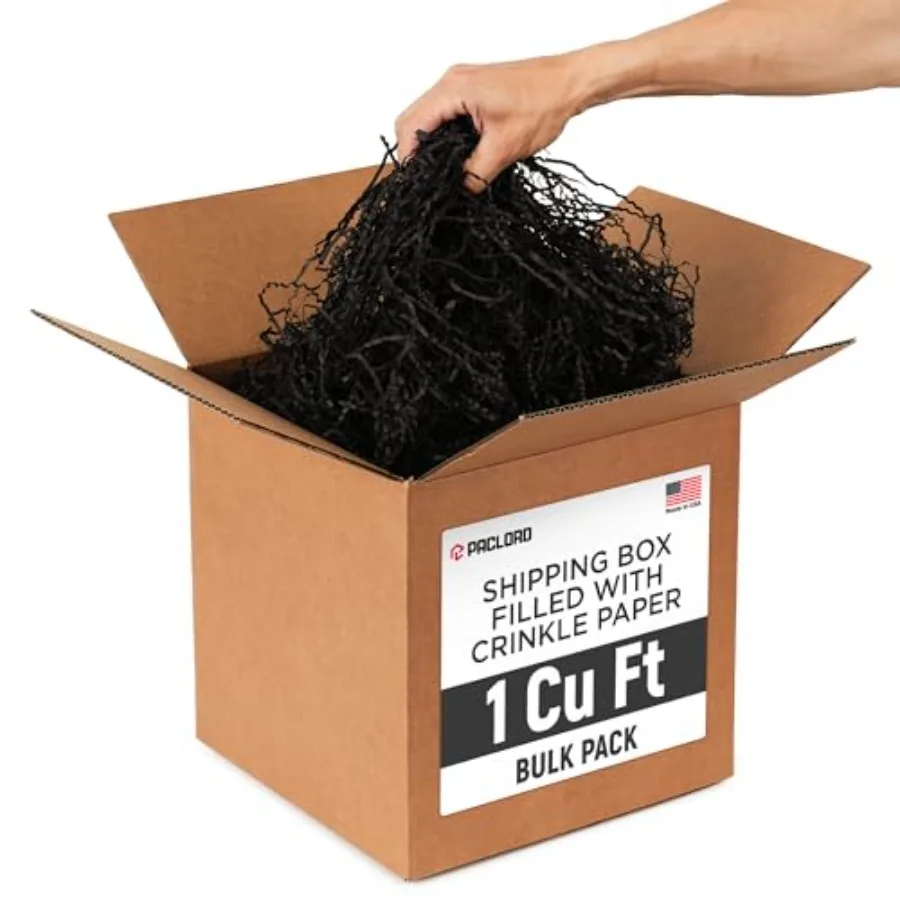 1 Cu Feet Ready To Ship Carton with Crinkle Paper Filler - 12" x 12" x 12" HD Shipping with Shded Paper for Gift Baskets Decora
1 Cu Feet Ready To Ship Carton with Crinkle Paper Filler - 12" x 12" x 12" HD Shipping with Shded Paper for Gift Baskets Decora