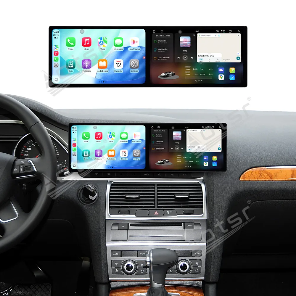 9.1 Inch Dual Screen Car Radio For Audi Q7 2010 2011 2012-2015 Car Multimedia Video Player Stereo GPS Navigation Carplay Unit
9.1 Inch Dual Screen Car Radio For Audi Q7 2010 2011 2012-2015 Car Multimedia Video Player Stereo GPS Navigation Carplay Unit