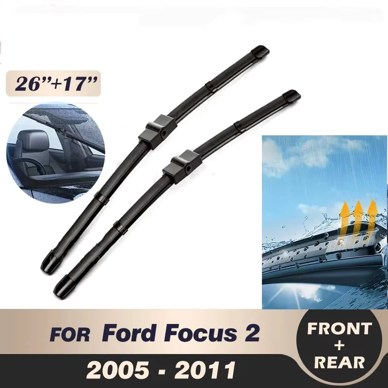 For Wiper Front Wiper Blades Set Ford Focus 2 2005-2011 2006 2007 2008 Windshield Windscreen Front Rear Window 26"+17
For Wiper Front Wiper Blades Set Ford Focus 2 2005-2011 2006 2007 2008 Windshield Windscreen Front Rear Window 26"+17