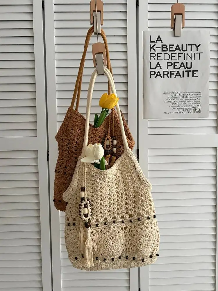 Large Capacity Woven Tote Women's Commuter Shoulder Summer Spring Vacation Style Bohemian Lace Soft Canvas Bag
Large Capacity Woven Tote Women's Commuter Shoulder Summer Spring Vacation Style Bohemian Lace Soft Canvas Bag