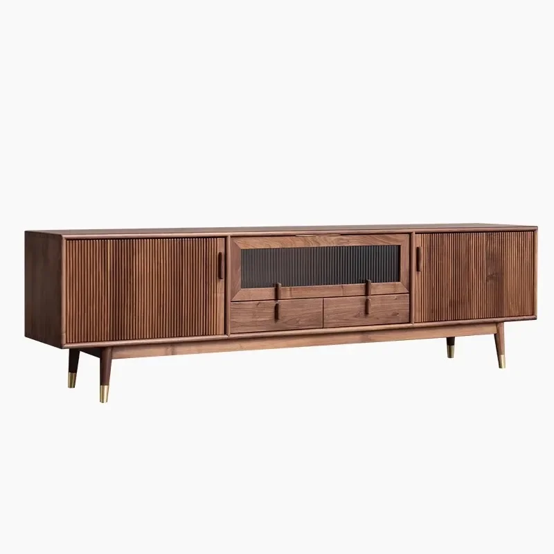North American black walnut grille TV cabinet all solid wood living room flap cherry wood locker
North American black walnut grille TV cabinet all solid wood living room flap cherry wood locker