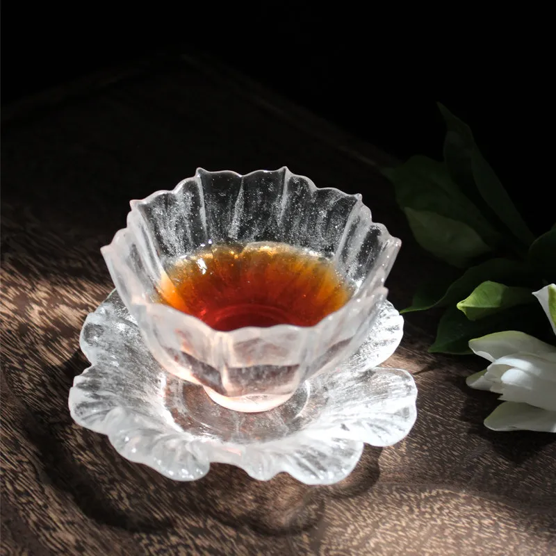 CX Frozen Roasted Glass Cup Lotus Tea Cup Chinese Large Kung Fu Tea Cup
CX Frozen Roasted Glass Cup Lotus Tea Cup Chinese Large Kung Fu Tea Cup