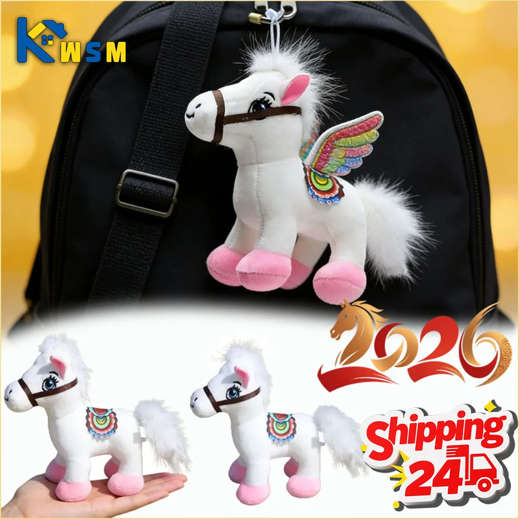 1-20PCS Year of The Horse Mascot Plush Toy White Pony with Suction Cup for Car Decoration Keychain Bag Charm Lucky Gift Idea
1-20PCS Year of The Horse Mascot Plush Toy White Pony with Suction Cup for Car Decoration Keychain Bag Charm Lucky Gift Idea