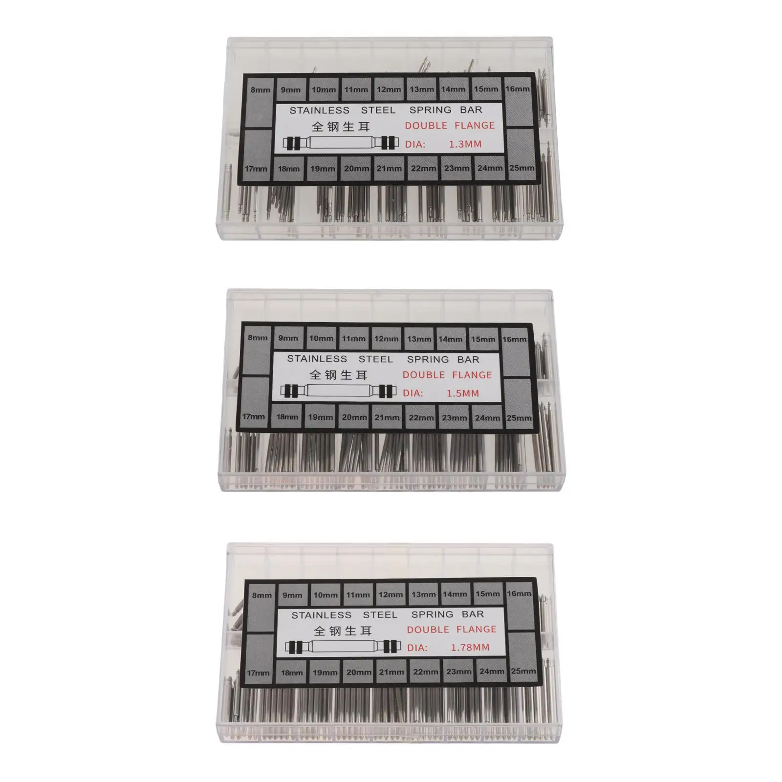 1 Box of Watch Band Spring Bars Watch Buckle Fastening Pins Watch Parts for Watchmakers Metal Watch Band Pins with Storage Box
1 Box of Watch Band Spring Bars Watch Buckle Fastening Pins Watch Parts for Watchmakers Metal Watch Band Pins with Storage Box