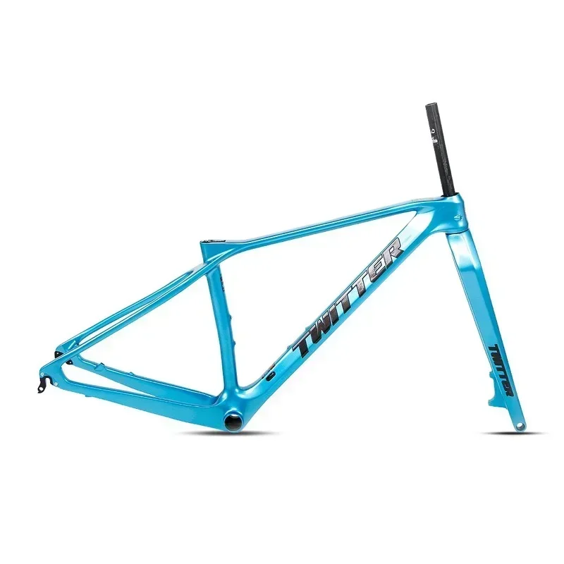 2025 TWITTER M6 Carbon Mountain Bike Frame with Rigid Fork 27.5/29inch"12*148mm or 135*9mm Quick Release 15/17/19/21cm XC class
2025 TWITTER M6 Carbon Mountain Bike Frame with Rigid Fork 27.5/29inch"12*148mm or 135*9mm Quick Release 15/17/19/21cm XC class