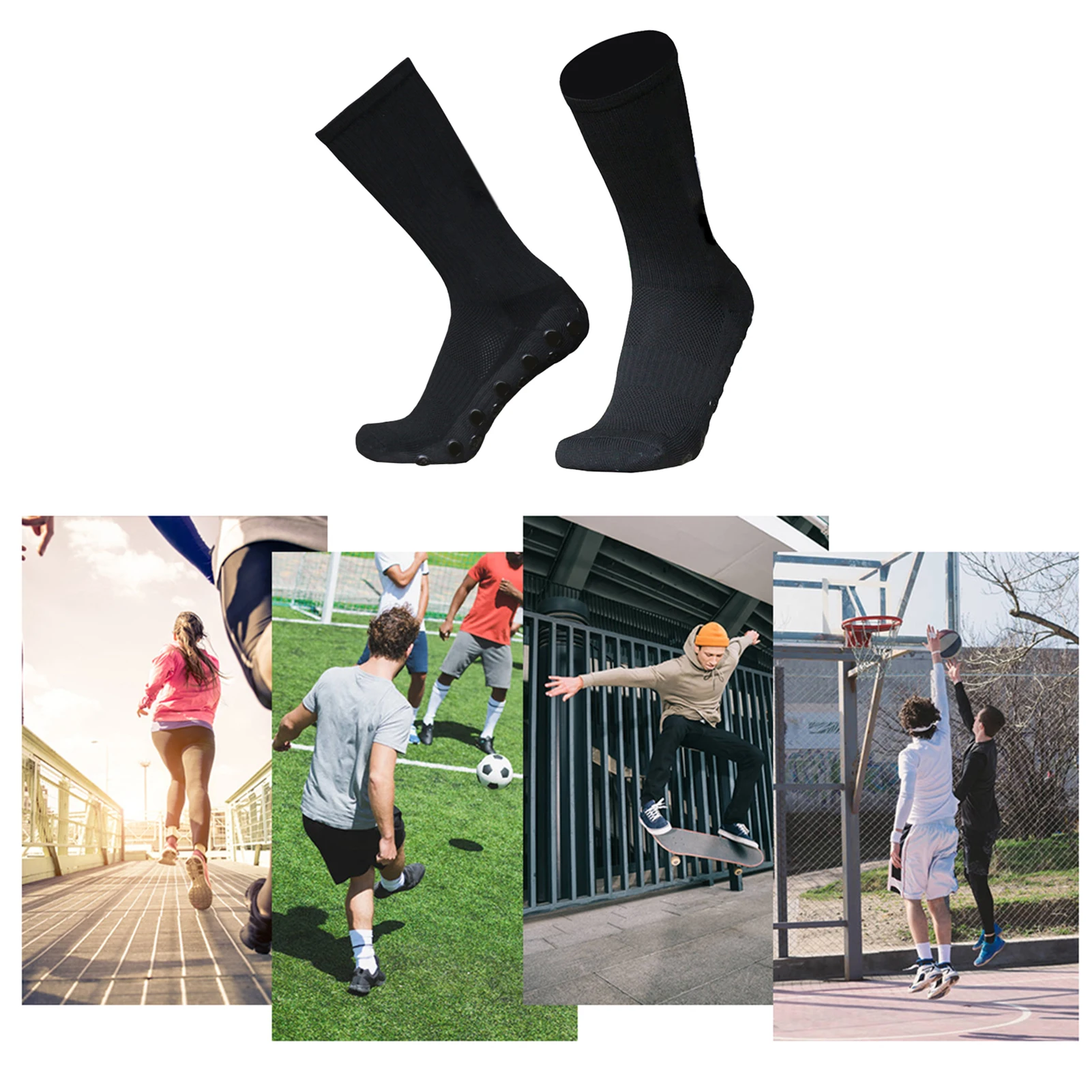 Football Socks Round Silicone Suction Cup Grip Anti Slip Soccer Socks Sport Mens Womens Baseball Rugby Socks with Grips Socks
Football Socks Round Silicone Suction Cup Grip Anti Slip Soccer Socks Sport Mens Womens Baseball Rugby Socks with Grips Socks