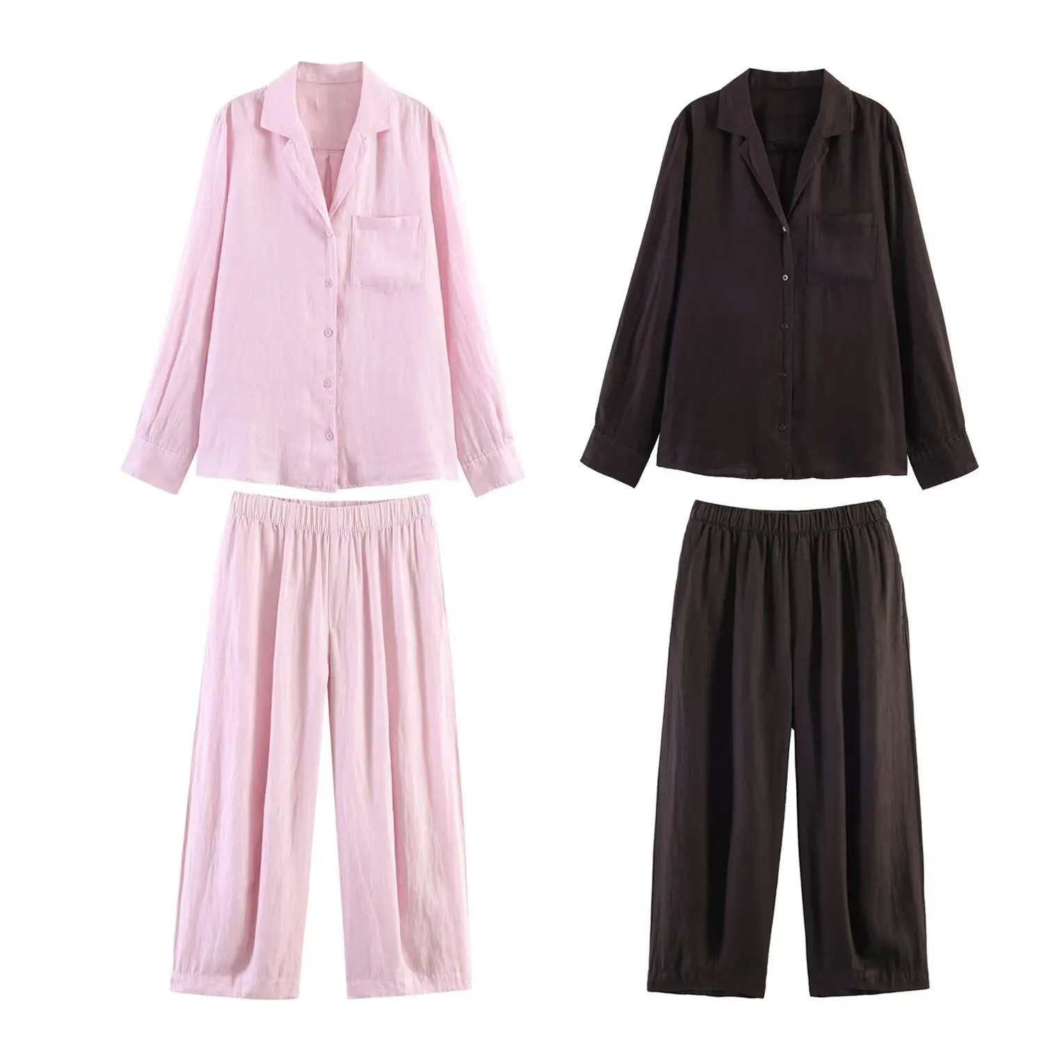SuperAen Women's Clothing New Summer 2026 Pocket Linen Shirt Long Pants Two Pieces Set
SuperAen Women's Clothing New Summer 2026 Pocket Linen Shirt Long Pants Two Pieces Set