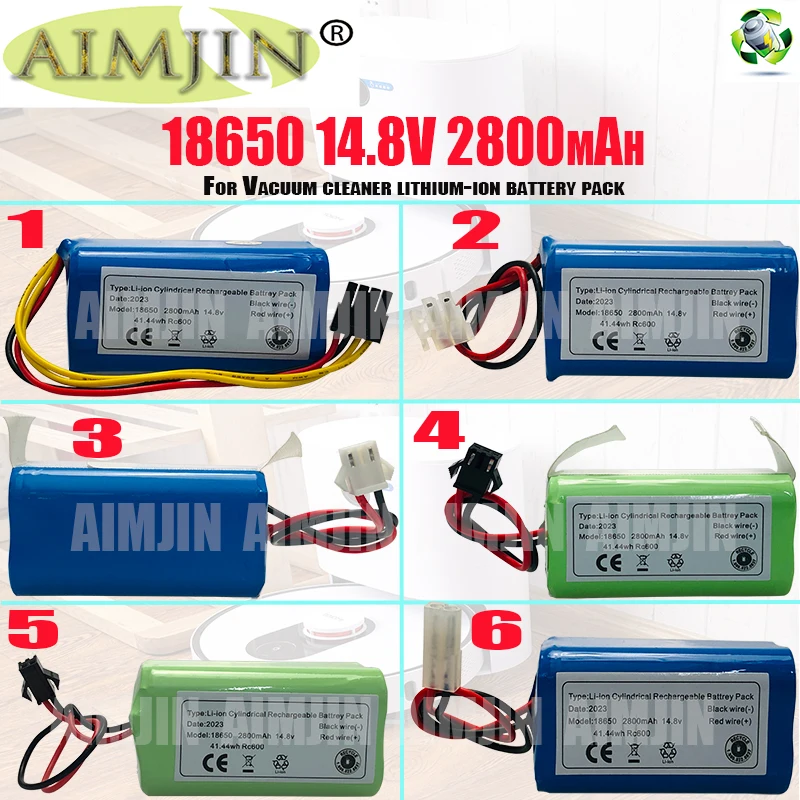 14.8V 2800mAh 18650 Battery for Deebot N79S, N79, DN622, Robovac 11, 11S, 11S Max, Conga Excellent 990, IKOHS S15
14.8V 2800mAh 18650 Battery for Deebot N79S, N79, DN622, Robovac 11, 11S, 11S Max, Conga Excellent 990, IKOHS S15