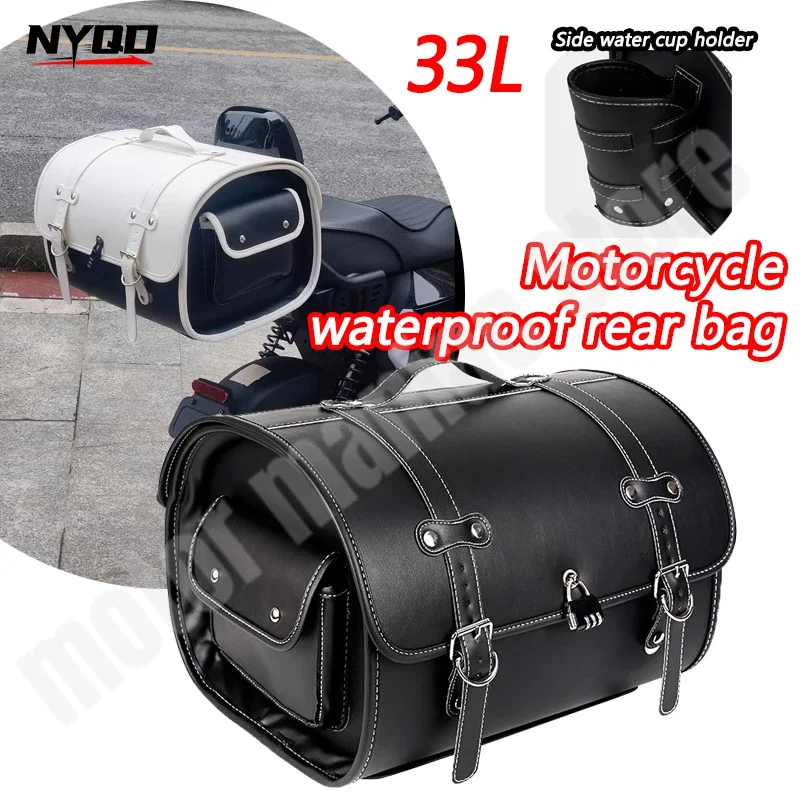 33L Motorcycle Tail Bag Side Saddlebag Waterproof Luggage Bag Rebel for Cruiser for Scooter for Travel Bag Vespa Sissy Bar
33L Motorcycle Tail Bag Side Saddlebag Waterproof Luggage Bag Rebel for Cruiser for Scooter for Travel Bag Vespa Sissy Bar