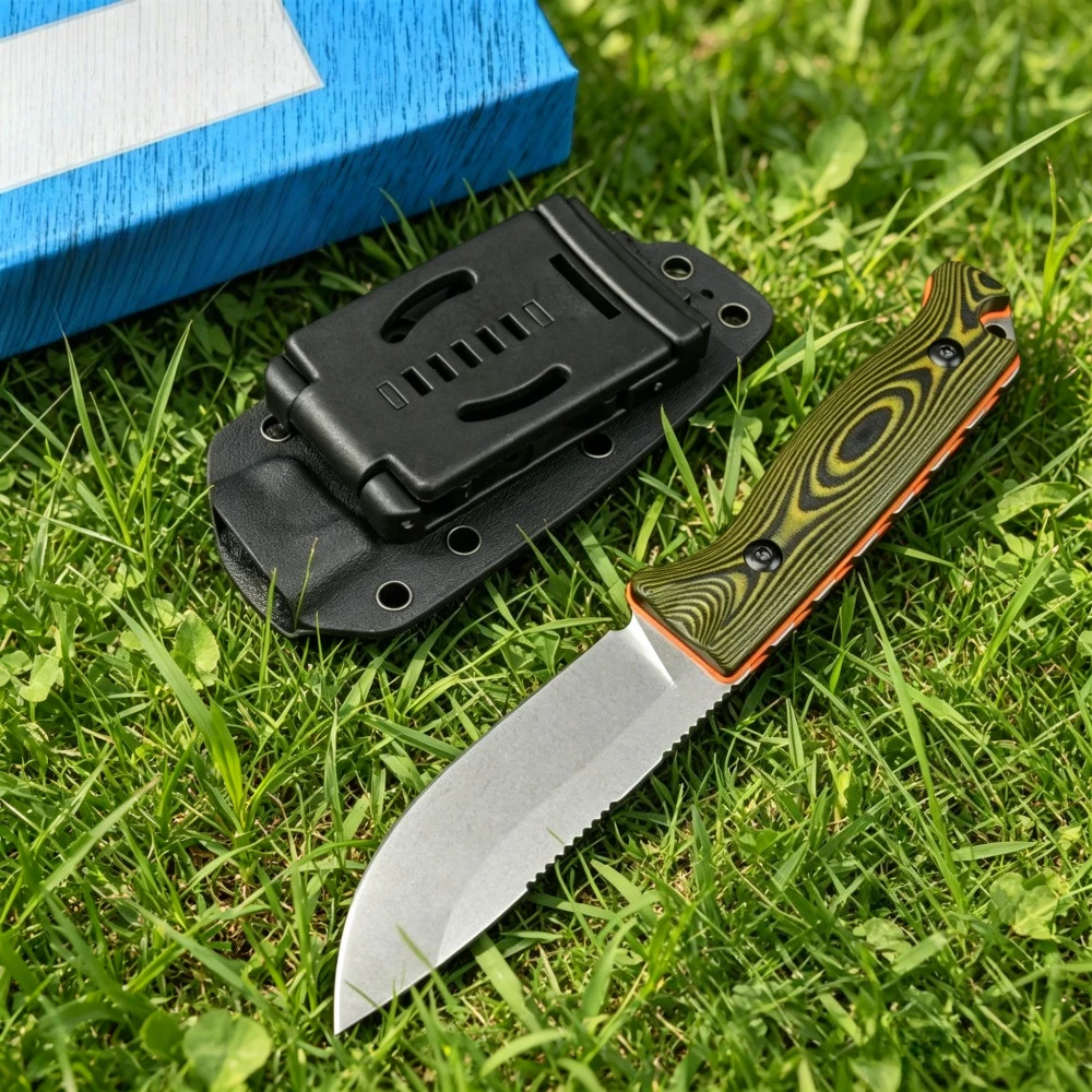 High Quality 15002 Fixed Blade Knife 8Cr13Mov Blade G10 Handle with Sheath for Outdoor EDC Fishing Knives
High Quality 15002 Fixed Blade Knife 8Cr13Mov Blade G10 Handle with Sheath for Outdoor EDC Fishing Knives