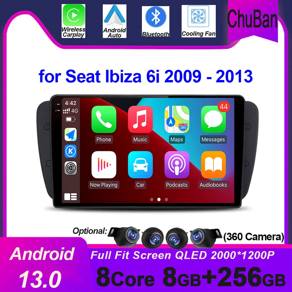 for Seat Ibiza 6j 2009 - 2013 Android 14 Auto Radio Wireless Carplay Car Multimedia GPS Vadio Player Accessory Tools
for Seat Ibiza 6j 2009 - 2013 Android 14 Auto Radio Wireless Carplay Car Multimedia GPS Vadio Player Accessory Tools