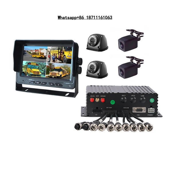 High Quality 4/8-Channel 1080P Mobile DVR with 2TB HDD/SSD 3G/4G WiFi ADAS APC Optional H.264/H.265
High Quality 4/8-Channel 1080P Mobile DVR with 2TB HDD/SSD 3G/4G WiFi ADAS APC Optional H.264/H.265