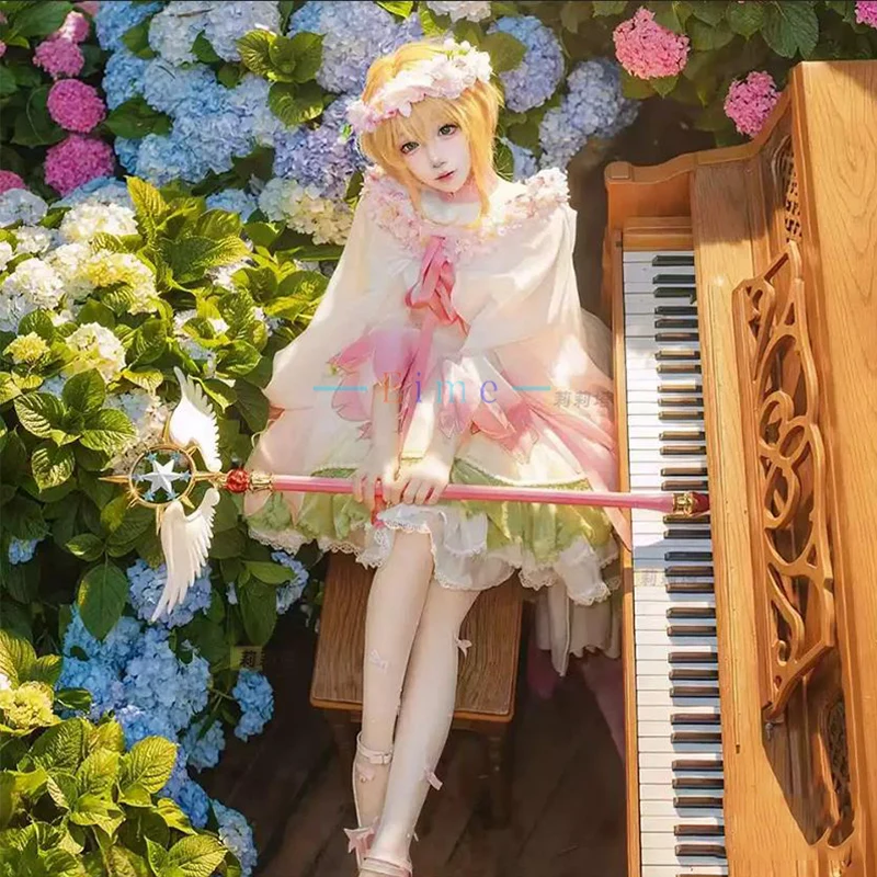 Anime Card Captor SAKURA Flower God Cosplay Costume Women Party Dress with Flower Wreath Halloween Carnival Uniforms Custom Made
Anime Card Captor SAKURA Flower God Cosplay Costume Women Party Dress with Flower Wreath Halloween Carnival Uniforms Custom Made