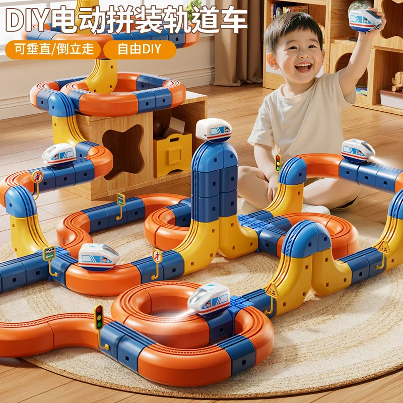 Electric High-Speed Train Cube Assembly Toy For Boys And Girls Educational DIY Magnetic Puzzle Children's Magic Track Train
Electric High-Speed Train Cube Assembly Toy For Boys And Girls Educational DIY Magnetic Puzzle Children's Magic Track Train