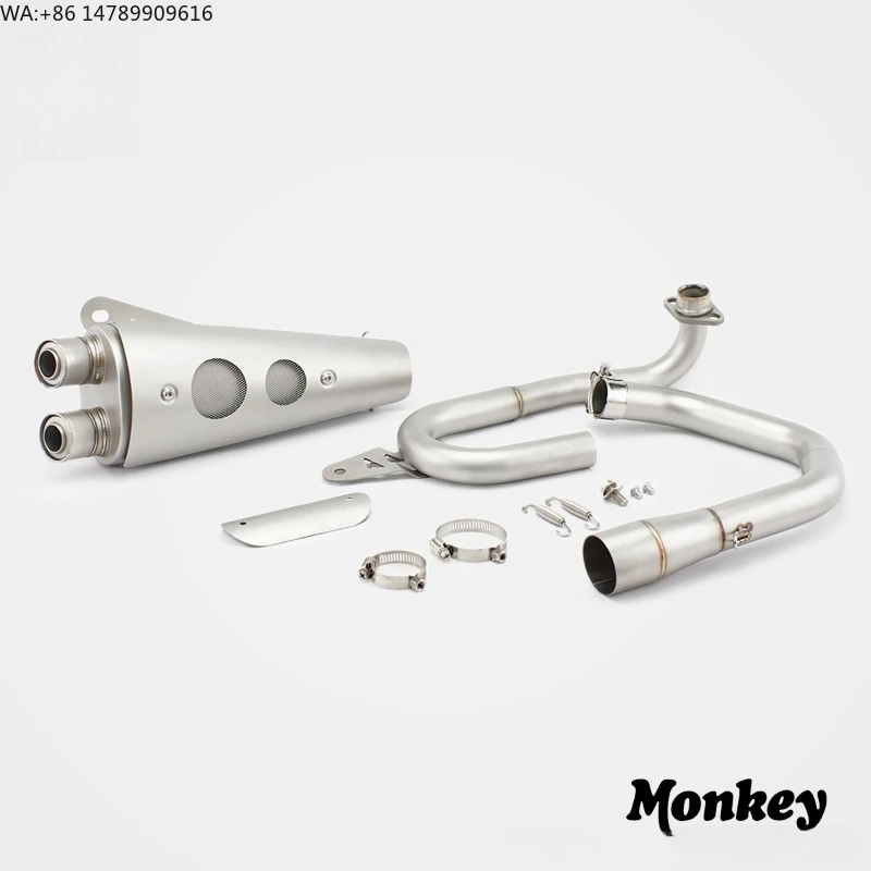 Full-Size Custom Motorcycle ExhaustRS Monkey125 Monkey 125 Modified Full Section Double Exhaust Pipe, Silent Street Riding C
Full-Size Custom Motorcycle ExhaustRS Monkey125 Monkey 125 Modified Full Section Double Exhaust Pipe, Silent Street Riding C