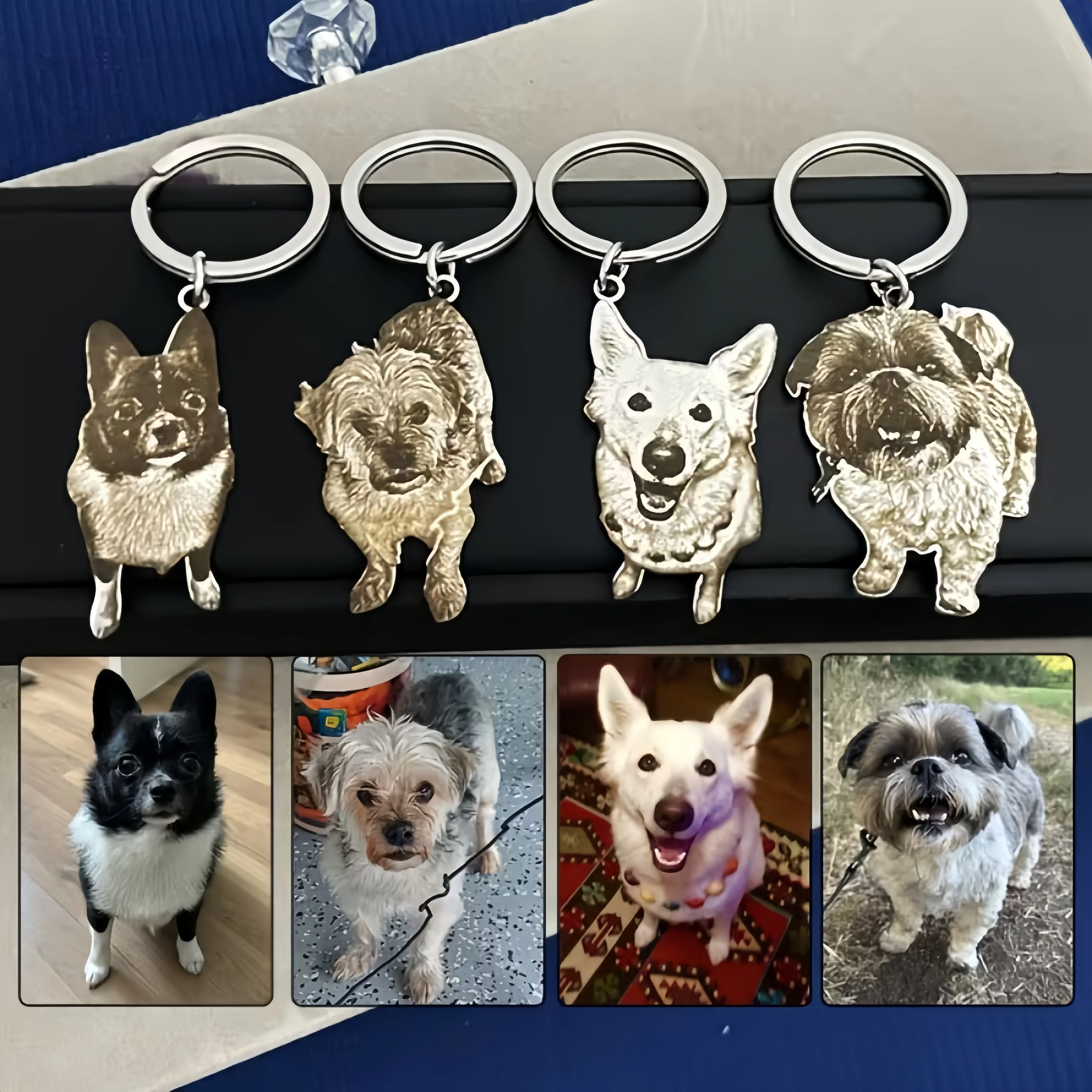 Custom Picture Name Keyring Pet Portrait Image Keychain Personalized Family Photo Heart Keychain Custom Memory Jewelry Gifts
Custom Picture Name Keyring Pet Portrait Image Keychain Personalized Family Photo Heart Keychain Custom Memory Jewelry Gifts