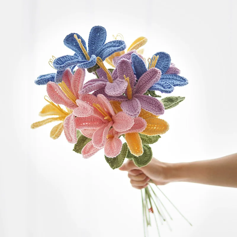 5 Branches Artificial Lily Handwoven DIY Lilies Woven Homemade New Holiday Gift Simulation Flowers Indoor Decoration
5 Branches Artificial Lily Handwoven DIY Lilies Woven Homemade New Holiday Gift Simulation Flowers Indoor Decoration