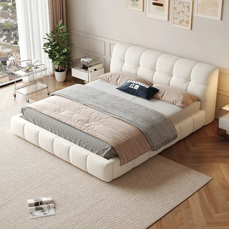 Cute Nordic White Double Bed Frame Simple Modern Adults Loft Bed Princess Queen Camas De Dormitorio Bedroom Set Furniture
Cute Nordic White Double Bed Frame Simple Modern Adults Loft Bed Princess Queen Camas De Dormitorio Bedroom Set Furniture